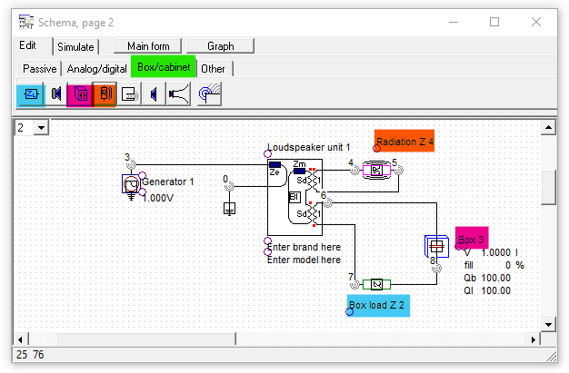 Die LspCAD Module, Radiation, Boxload und Box hinzuf&uuml;gen