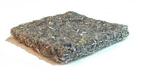 Amortissants, Plaque bitum�e avec rev�tement coton 