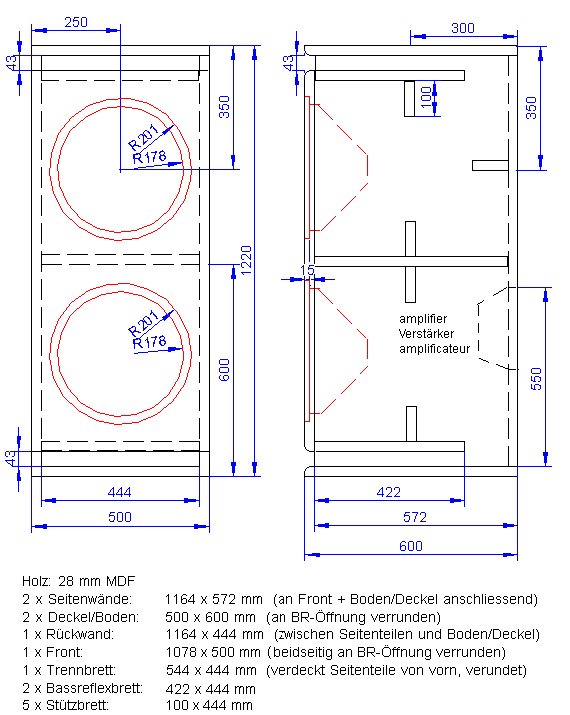 Bausatz mit 2 x SPH-380-TC