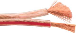 C�bles de haut-parleurs, C�ble OFC transparent toron double haute flexibilit�