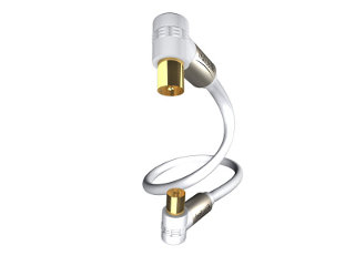 Antenne, Premium HDTV Antennenkabel 100 dB mit 90� Stecker 