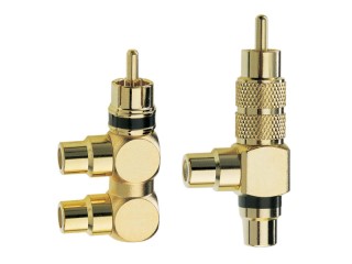 Home HiFi Accessories, Premium RCA F- und Y-Adapter