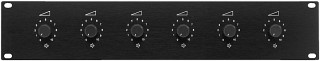Regolatori volume e accessori, Attenuatori per altoparlanti PA a 6 vie per montaggio in rack 482mm (19
