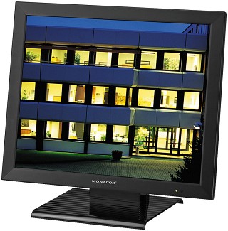 Moniteurs et supports, Moniteur couleur LCD, bo�tier m�tallique, pour syst�me de surveillance TFT-1904LED