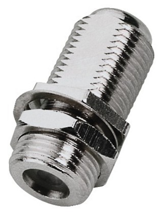 Fiches m�les et femelles: Standard F, Adaptateur 2 fiches F femelles FCH-23