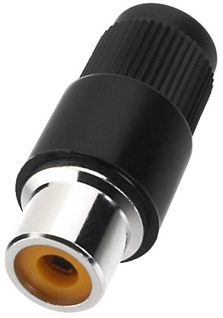 Fiches m�les et femelles: RCA, Fiches RCA femelles T-702G/SW