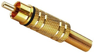 Fiches m�les et femelles: RCA, Fiches RCA T-707G/SW