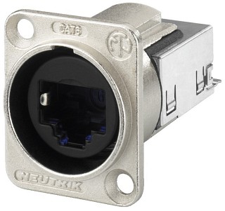 Fiches m�les et femelles: Fiches m�les et femelles sp�cifiques, Fiche EtherCon ch�ssis femelle NE-8FDYC6