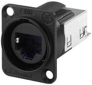 Fiches m�les et femelles: Fiches m�les et femelles sp�cifiques, Fiche EtherCon ch�ssis femelle NE-8FDYC6B