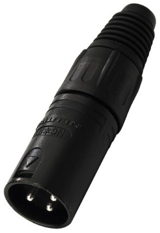 Fiches m�les et femelles: XLR, Fiches XLR 3 p�les NEUTRIK NC-3MXBAG