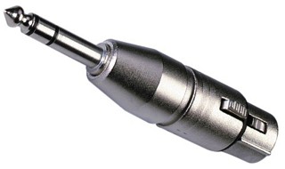Adaptateurs: Jack, Adaptateur XLR NEUTRIK / fiche jack 6,35 m�le st�r�o NA-3FP