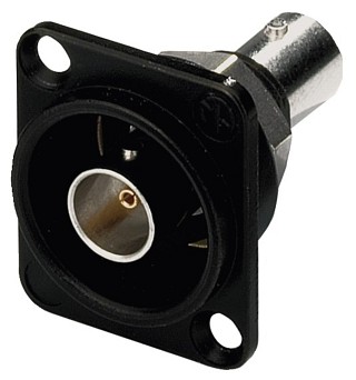 Fiches m�les et femelles: BNC, Fiche BNC ch�ssis femelle, 75   NBB-75DFIB