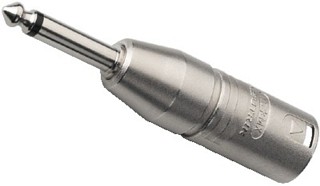 Adaptateurs: Jack, Adaptateur XLR NEUTRIK / jack 6,35 m�le mono NA-2MP