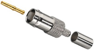 Fiches m�les et femelles: BNC, Fiche BNC m�le � sertir BNC-88/UCR