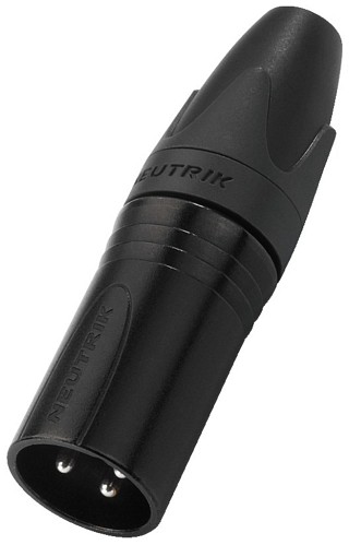 Fiches m�les et femelles: XLR, Fiches XLR 3 p�les NEUTRIK NC-3MXXBAG