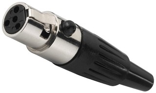 Fiches m�les et femelles: XLR, Mini fiches XLR m�les et femelles, 4 p�les XLR-407/J