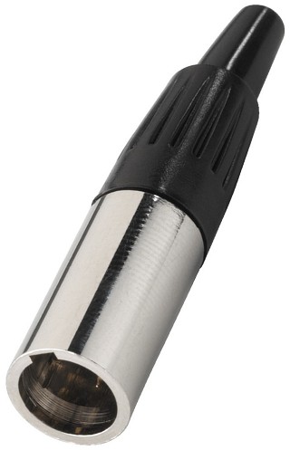 Fiches m�les et femelles: XLR, Mini fiches XLR m�les et femelles, 4 p�les XLR-407/P