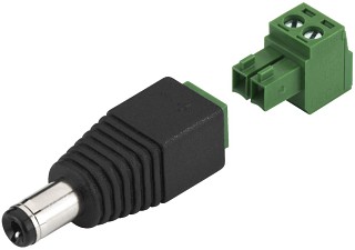 Tension secteur: Fiche et prise d'alimentation, Connecteur basse tension, 5,5/2,1 mm T-521PST