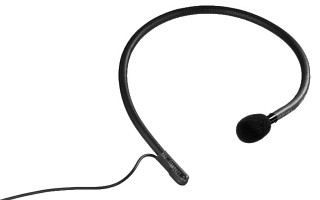 Syst�mes de guide pour groupes, Microphone �lectret � positionnement dans la nuque ECM-16N