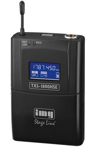 Funk-Mikrofone: Sender und Empf�nger, Multi-Frequenz-Taschensender, 1,8 GHz TXS-1800HSE