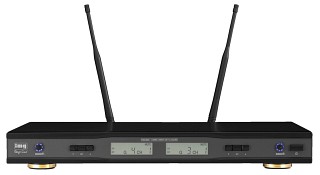 Funk-Mikrofone: Sender und Empf�nger, 2-Kanal-Diversity-UHF-PLL-Empf�nger mit REMOSET-Technologie TXS-865