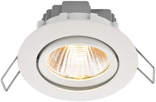 Accessori Illuminotecnica, Spot da pannello con LED, rotondo e bombato, 5 W LDSC-755W/WWS