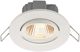 Accessori Illuminotecnica, Spot da pannello con LED, rotondo e piatto 5 W LDSR-755W/WWS