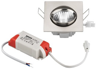 Accessori Illuminotecnica, Spot da pannello con LED,  angolare, 5 W LDSQ-755C/WWS