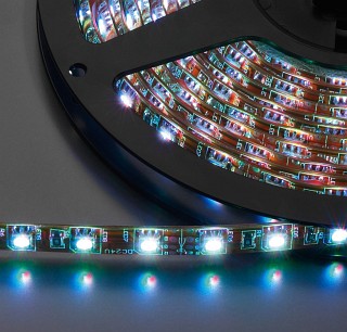 Accessori Illuminotecnica, Strisce flessibili a LED, 24V corrente continuar , versione protetta contro umidit� ad alta luminosit� LEDS-5MPL/RGB